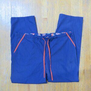 ILLINOIS Blue and Orange Scrubs University of Illinois Unisex Scrubs Pants